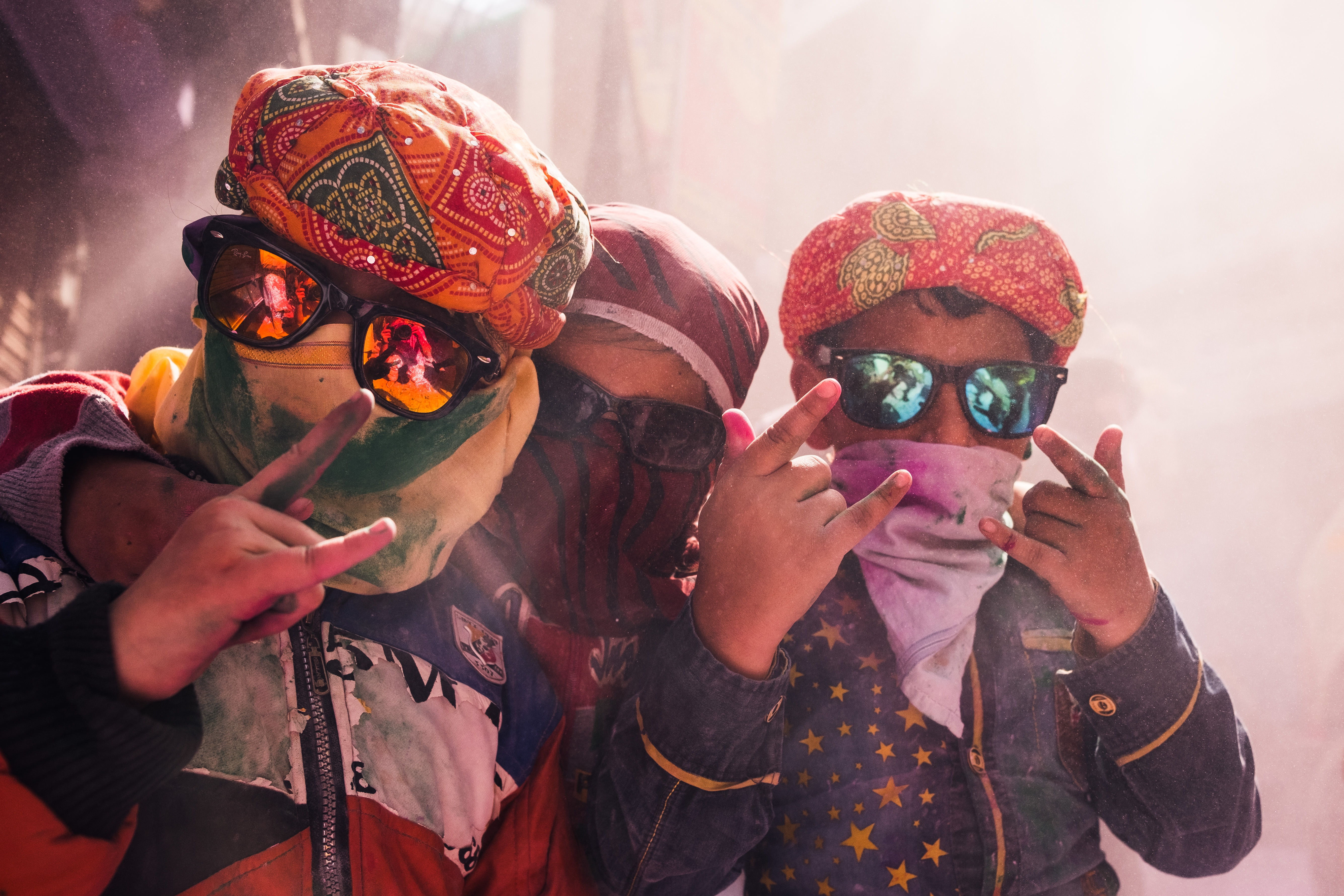 India Street Photography During Holi Festival. children participate in the festival of colors. Images by Jason Vinson