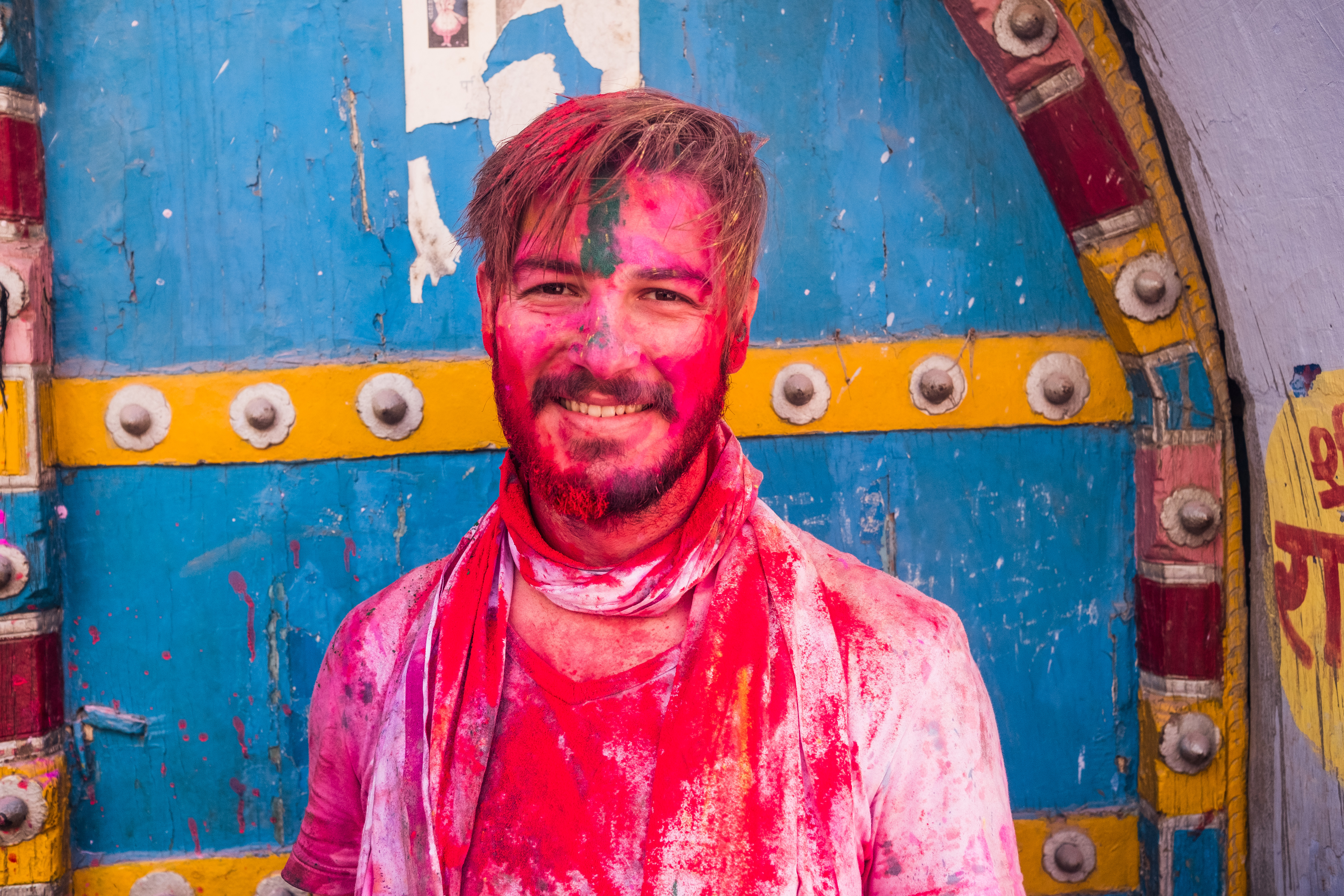 India Street Photography portrait after Holi