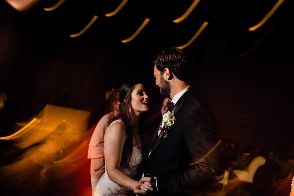 Vinson Images - Walton Arts Center Wedding - bride and groom dancing at reception