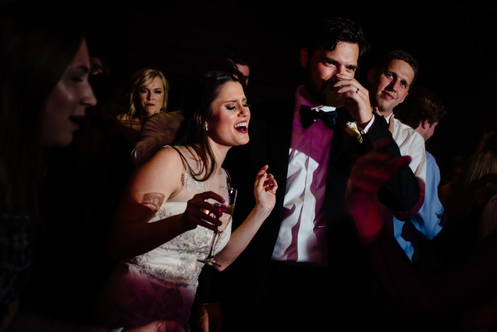 Vinson Images - Walton Arts Center Wedding - bride and groom dancing