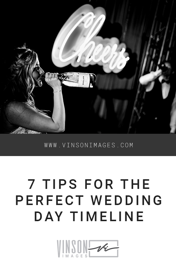 7 tips for the perfect wedding day timeline