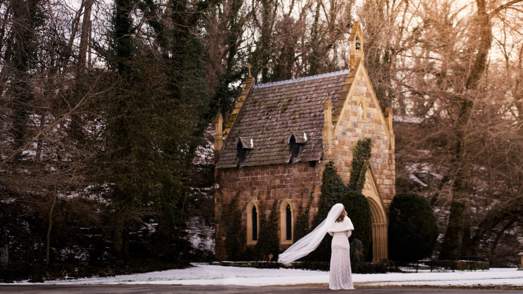 St. Catherine’s at Bell Gable. stone chapel wedding venue in Fayetteville Arkansas 